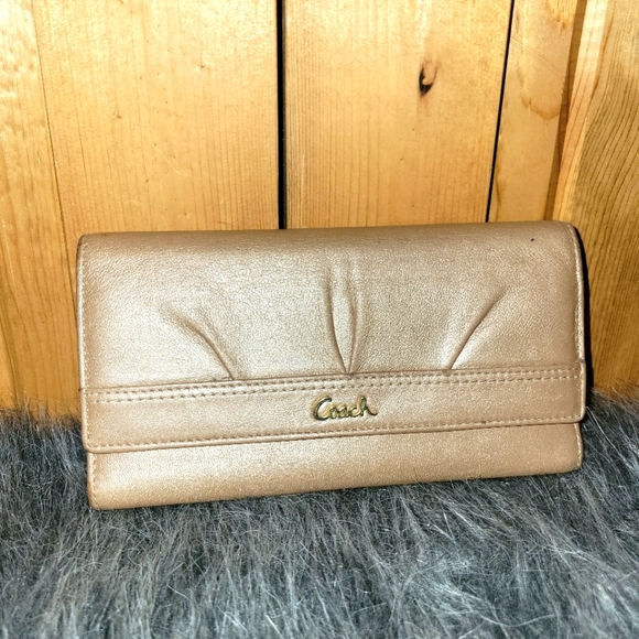 Coach Bags Coach Womens Wallet Trifold Leather Poshmark
